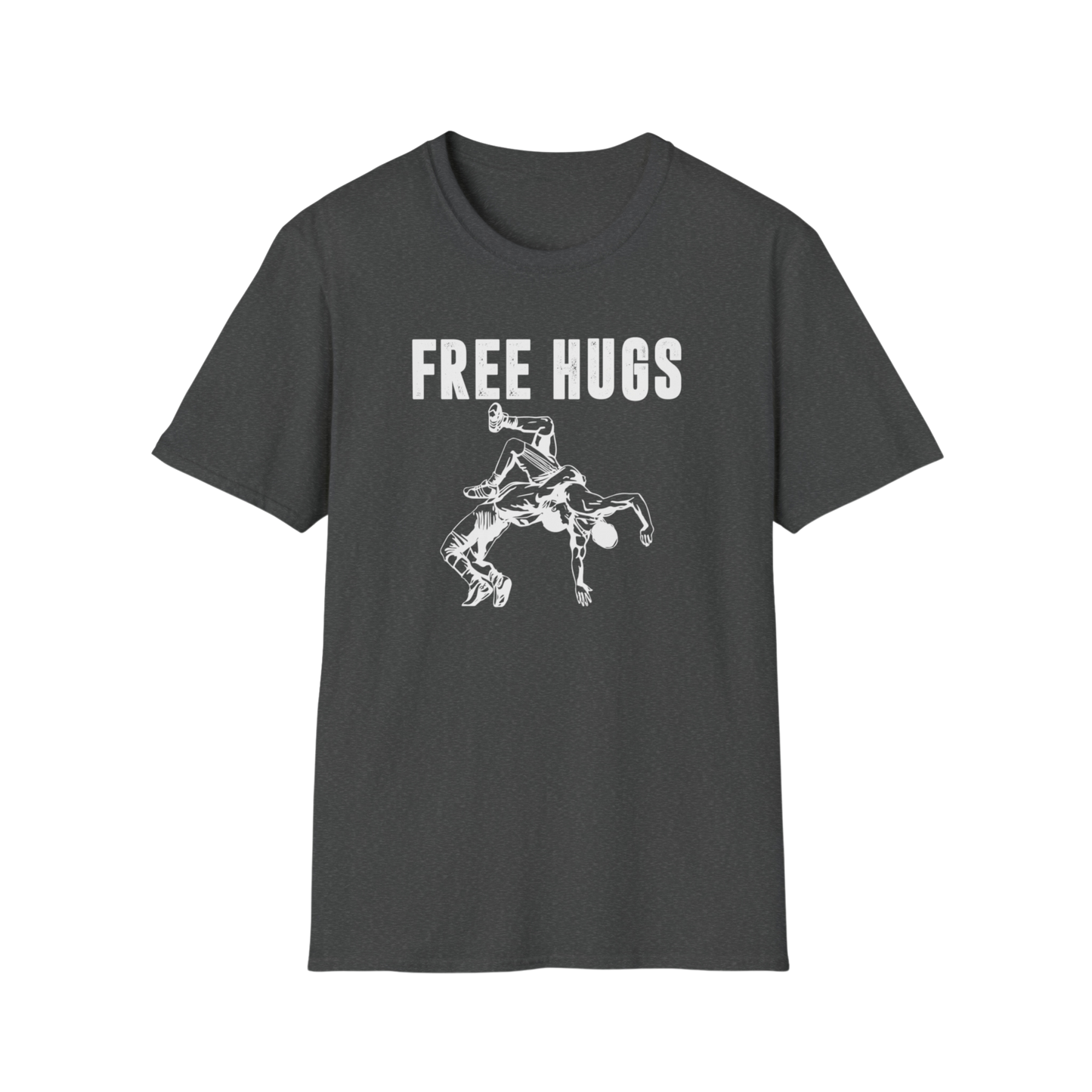 Free Hugs Short Sleeve Tee - Funny Wrestling Shirt