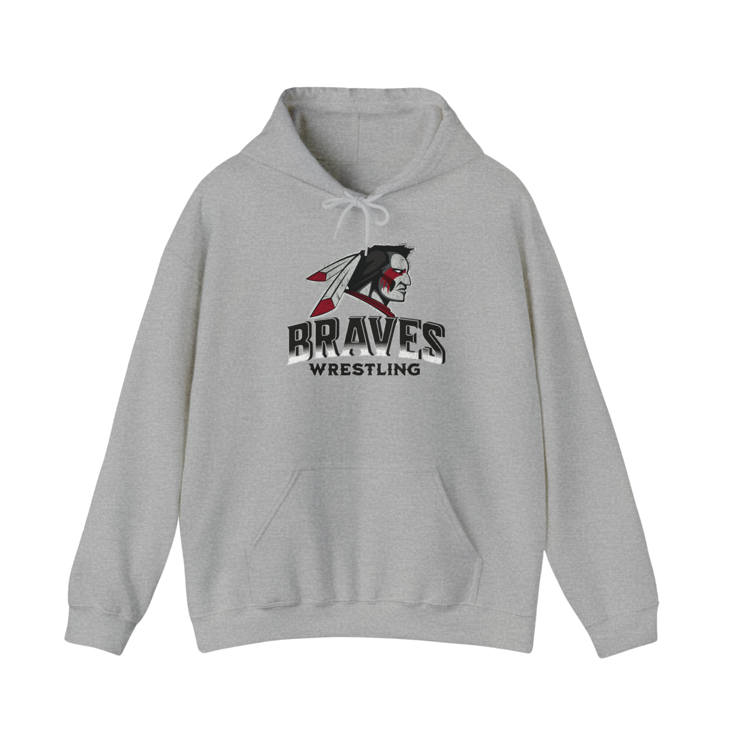 Pullover Hoodie - Braves Wrestling - 2023/2024