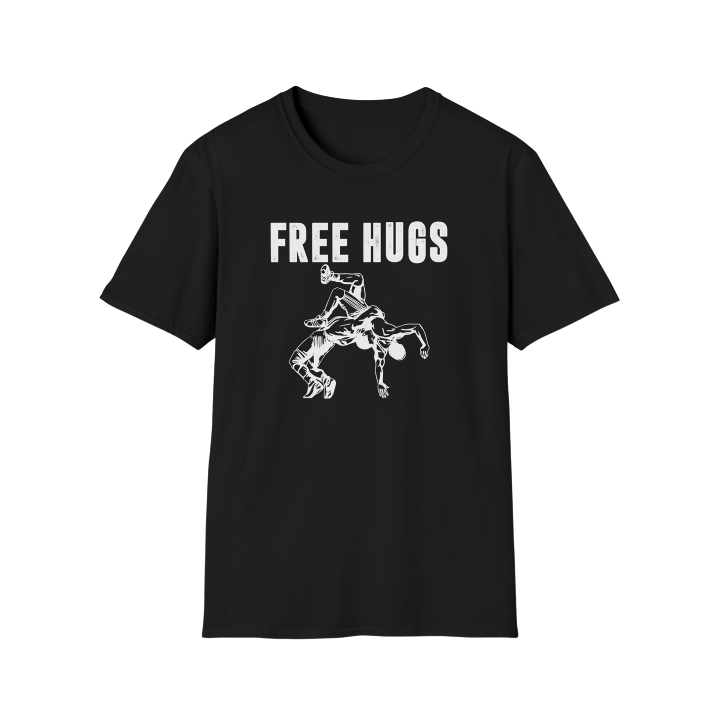 Free Hugs Short Sleeve Tee - Funny Wrestling Shirt