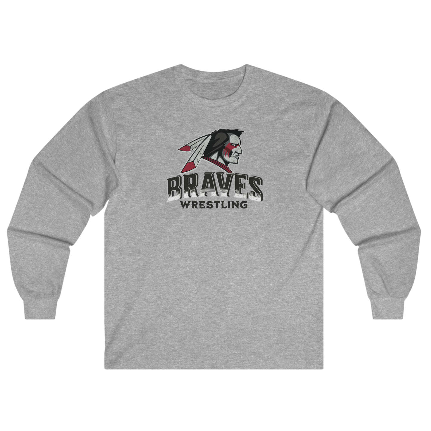 Long Sleeve T-Shirt - Braves Wrestling - 2023/2024