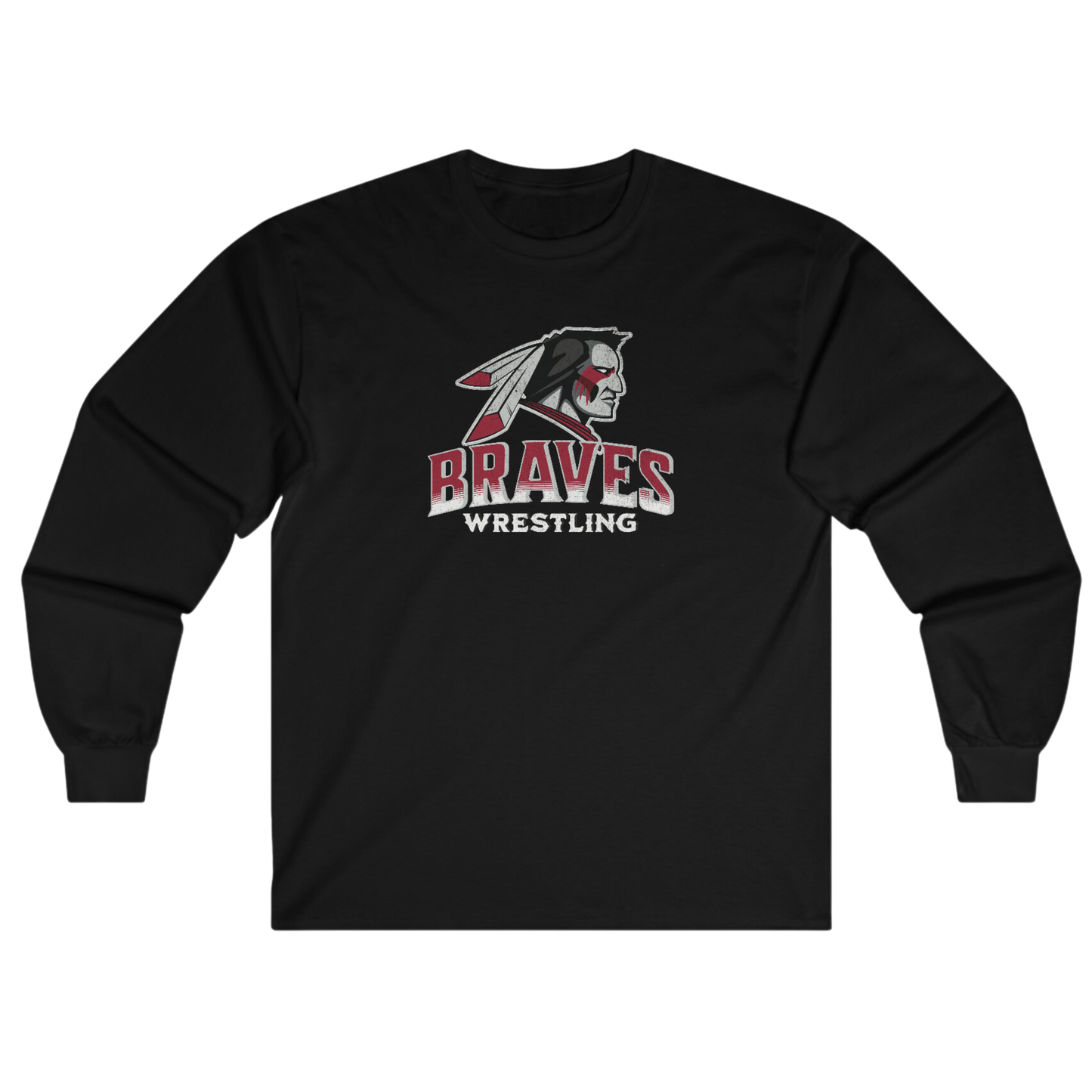 Long Sleeve T-Shirt - Braves Wrestling - 2023/2024