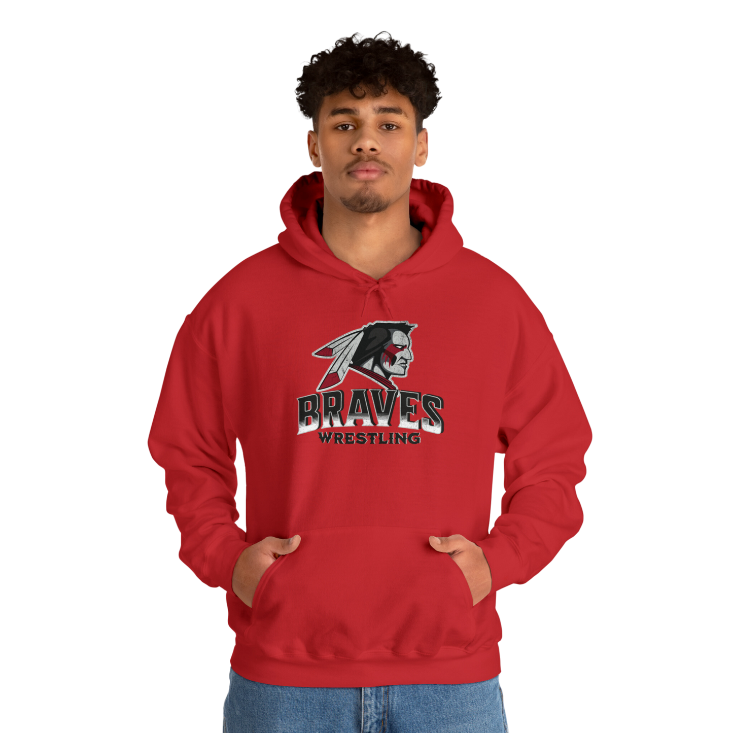 Pullover Hoodie - Braves Wrestling - 2023/2024