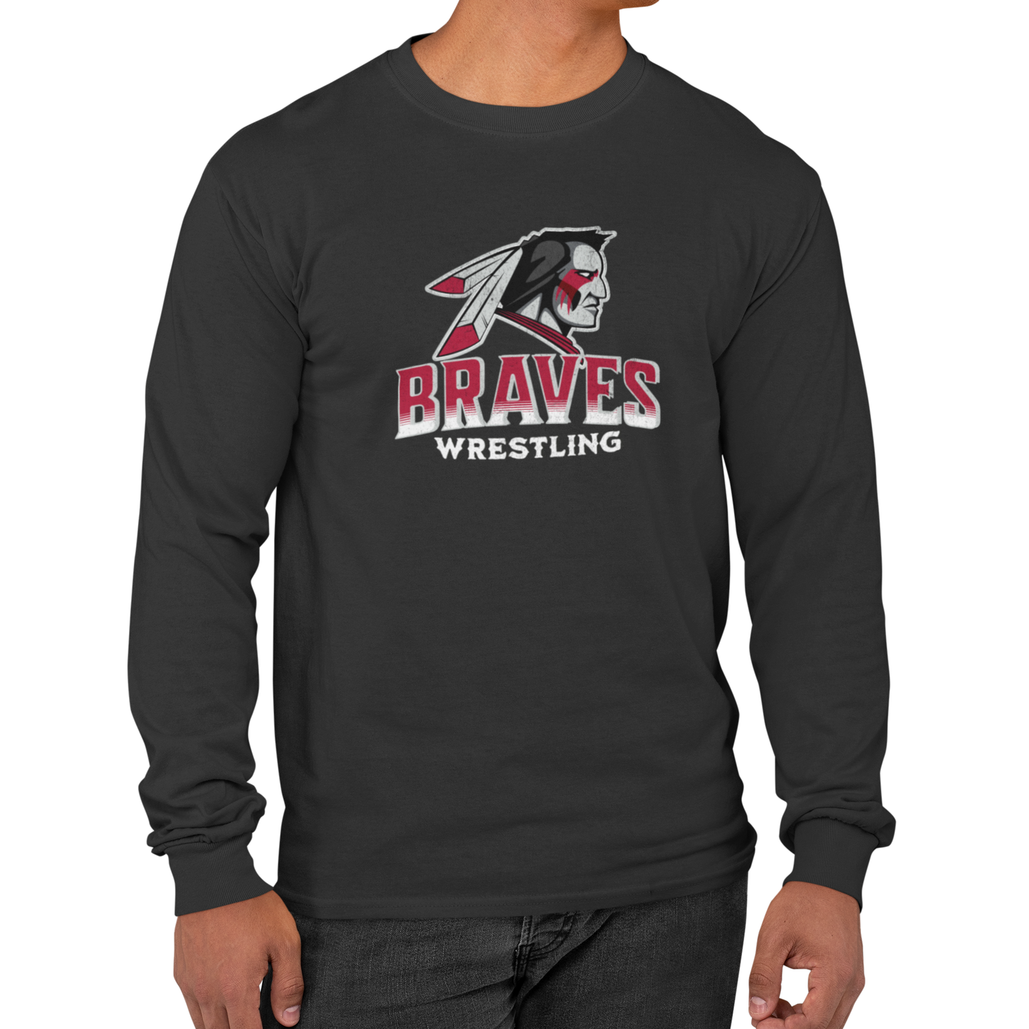 Long Sleeve T-Shirt - Braves Wrestling - 2023/2024