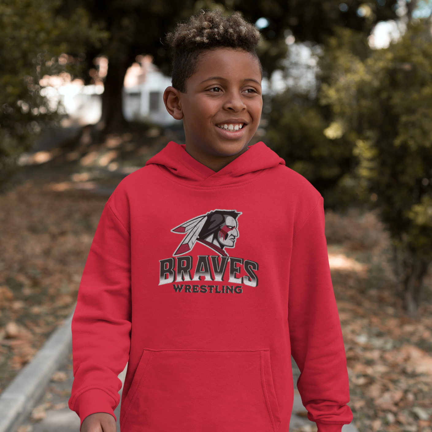 Pullover Hoodie - Braves Wrestling - 2023/2024