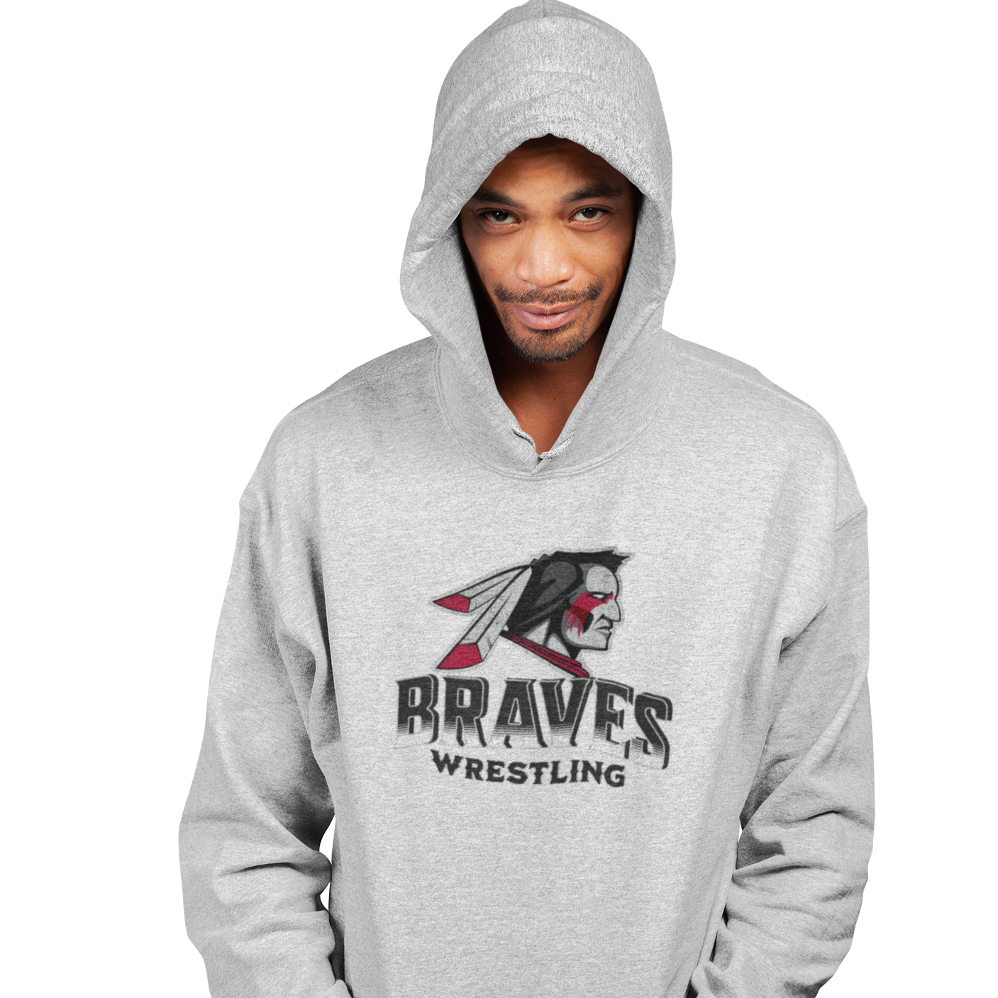 Pullover Hoodie - Braves Wrestling - 2023/2024