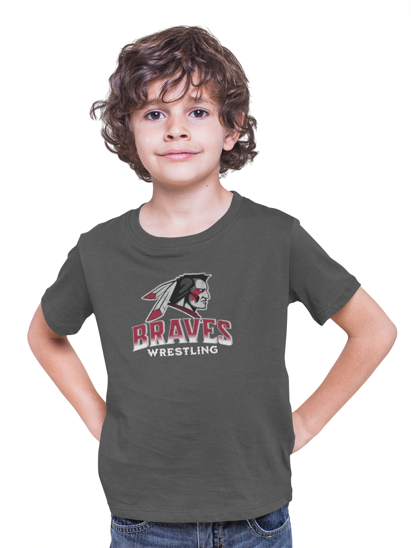 Short Sleeve T-Shirt - Braves Wrestling 2023/2024 - ADD CUSTOM NAME