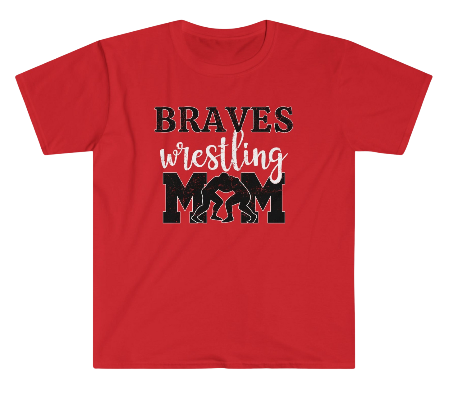 Wrestling Mom T-Shirt - Braves Wrestling