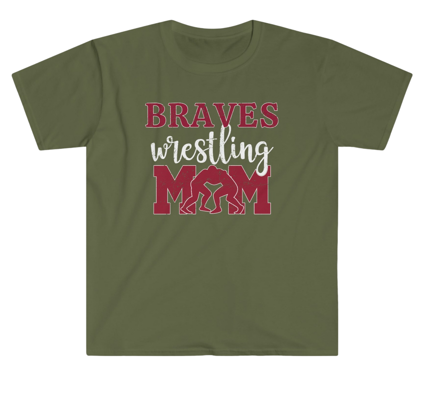 Wrestling Mom T-Shirt - Braves Wrestling