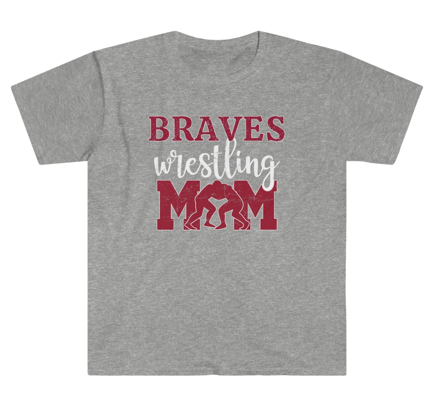 Wrestling Mom T-Shirt - Braves Wrestling