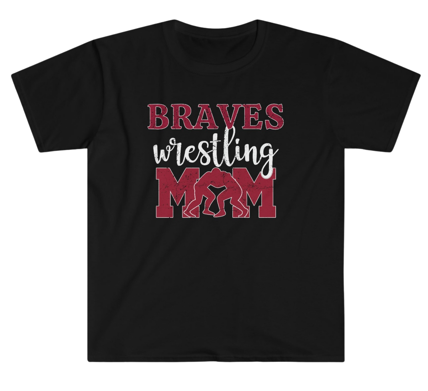 Wrestling Mom T-Shirt - Braves Wrestling