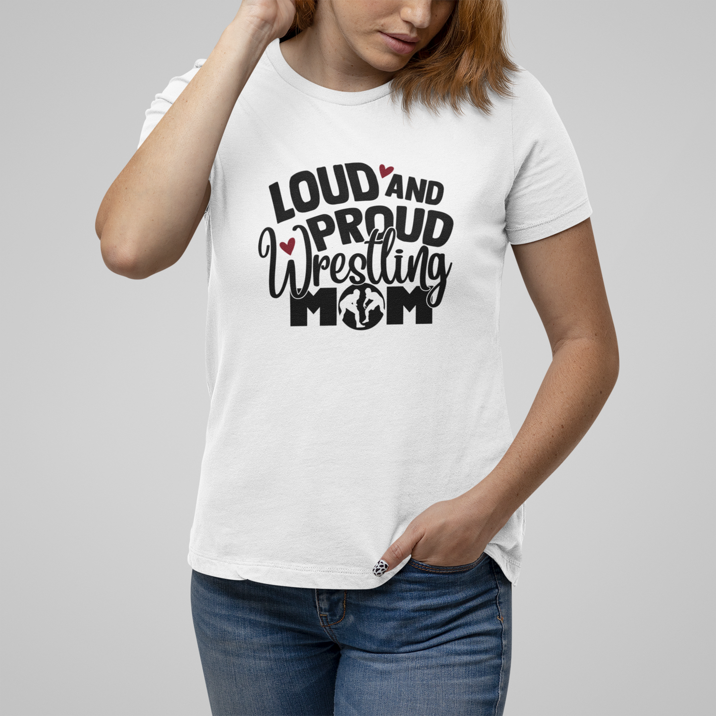 Loud and Proud Wrestling Mom T-Shirt - v2