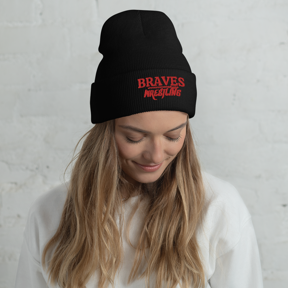 Braves Wrestling Beanie - Cuffed