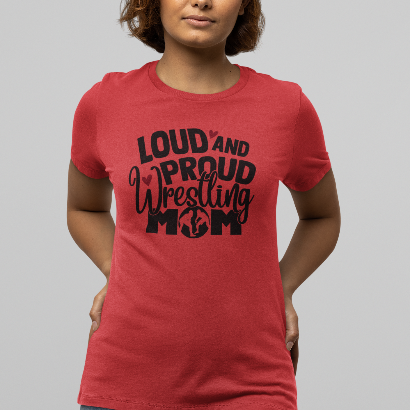 Loud and Proud Wrestling Mom T-Shirt - v2