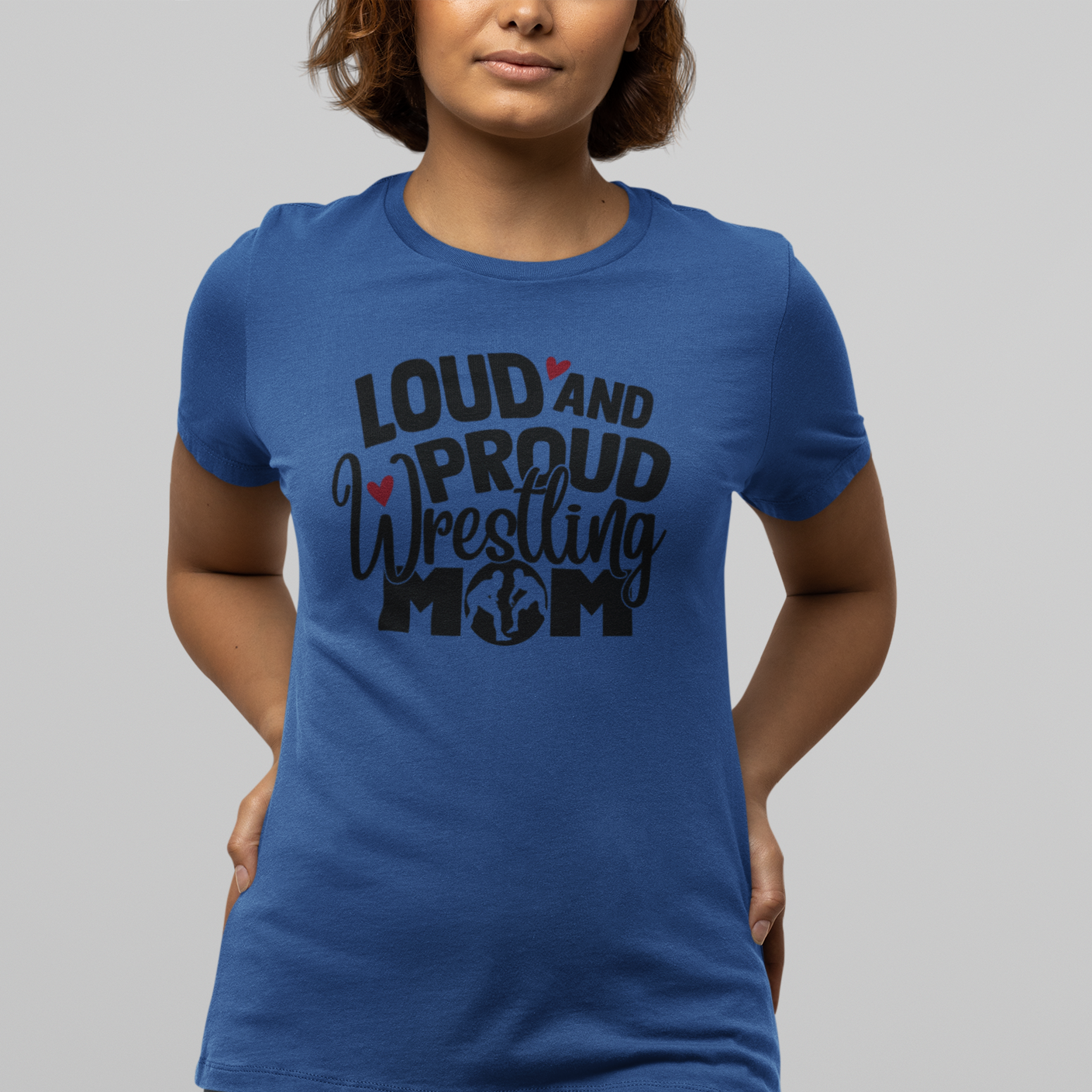 Loud and Proud Wrestling Mom T-Shirt - v2